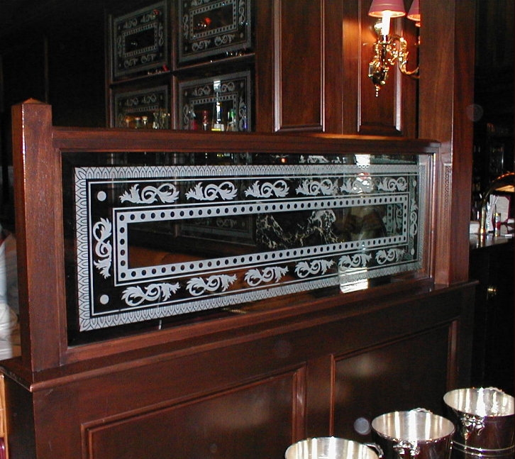 Etched Carved Glass Restaurant
